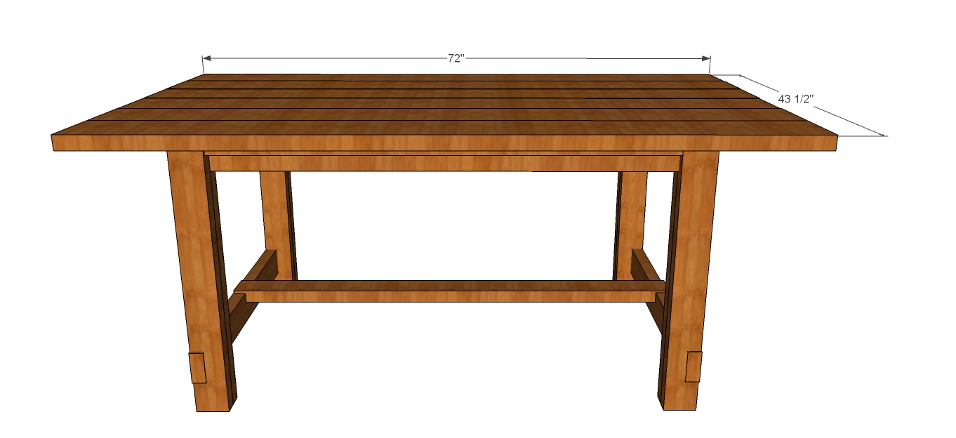 free wood kitchen table plans